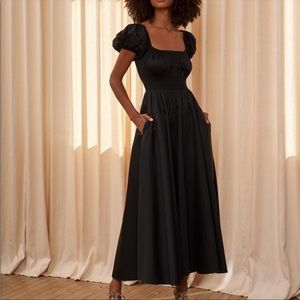 La Ligne Amour Dress XS Black 100% Cotton